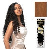 image:imageSensationnel Empire Feather Crochet Braiding Hair  Loose Deep Human Hair for Boho Braids and Miracle Knots Pre Separated 50 strands 10 inch 1 JETBLACK30 LIGHTAUBURN