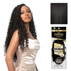 image:imageSensationnel Empire Feather Crochet Braiding Hair  Burmese Curl Human Hair for Boho Braids and Miracle Knots Pre Separated 50 strands 10 inch 1 JETBLACK1B OFFBLACK