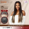 image:imageSensationnel Barelace 13x8 LaceWig  Unit 1  1 JETBLACK Lace Front Synthetic Glueless 180 Degree PrePlucked Hairline1B OFFBLACK
