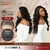 image:imageSensationnel Barelace 13x8 LaceWig  Unit 2  1 JETBLACK Lace Front Synthetic Glueless 180 Degree PrePlucked Hairline1 JETBLACK
