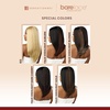 image:imageSensationnel Barelace 13x8 LaceWig  Unit 2  1 JETBLACK Lace Front Synthetic Glueless 180 Degree PrePlucked Hairline2 DARKBROWN