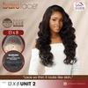 image:imageSensationnel Barelace 13x8 LaceWig  Unit 2  1 JETBLACK Lace Front Synthetic Glueless 180 Degree PrePlucked HairlineFHGOLD