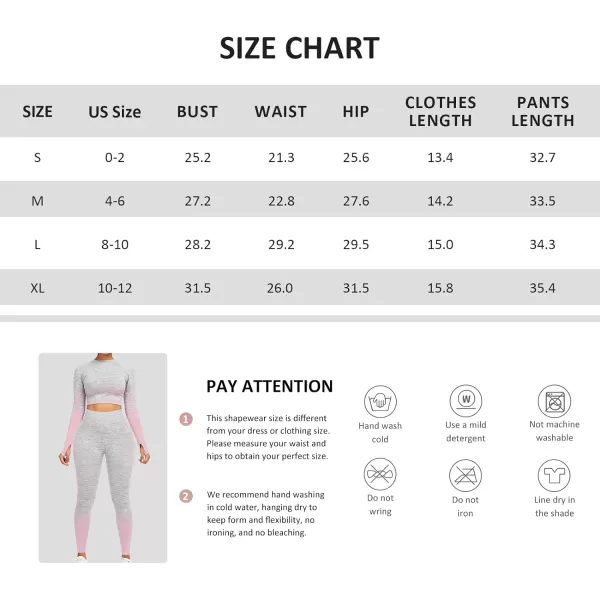 2 Piece Workout Sets for Women Long Sleeve Short Sleeve Yoga Outfits Seamless Ribbed Crop Top High Waist Legging