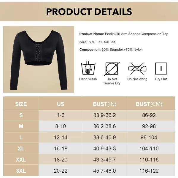 Arm Shaper for Women Post Surgery Arm Lipo Compression Sleeves Slimming Arm Faja Front Closure Shapewear Bra