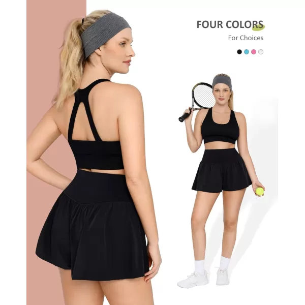 Athletic Skorts for Women Workout Running Gym Shorts Tennis Golf Skirts for Girl with Pocket)