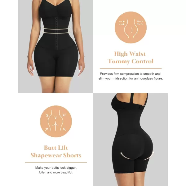 Body Shaper for Women Tummy Control High Waist Shapewear Faja Shorts Thigh Slimmer Corset Waist Trainer Pants