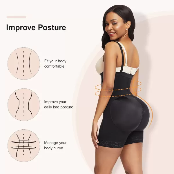 Body Shaper for Women Tummy Control Shapewear Side Zipper Open Bust Shapewear for Ladies Daily Life