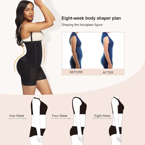 Body Shaper for Women Tummy Control Shapewear Side Zipper Open Bust Shapewear for Ladies Daily Life