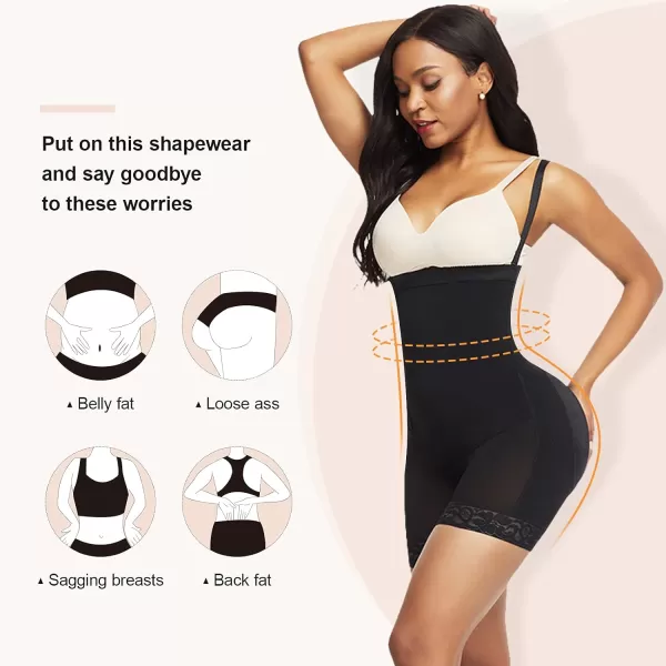 Body Shaper for Women Tummy Control Shapewear Side Zipper Open Bust Shapewear for Ladies Daily Life