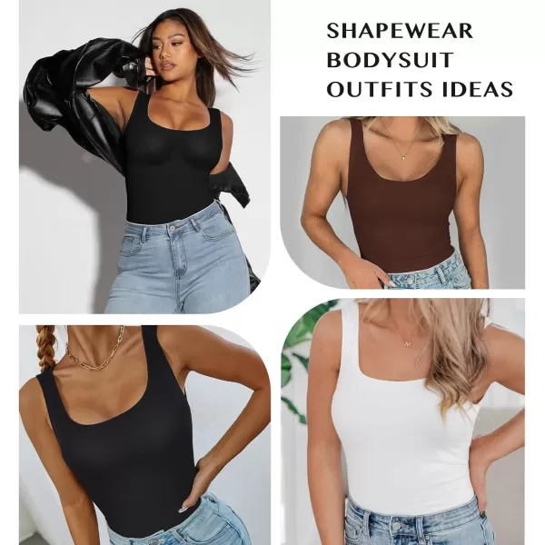 Bodysuit for Women Tummy Control Seamless Fashion Going Out Sleeveless Tank Tops Bodysuit
