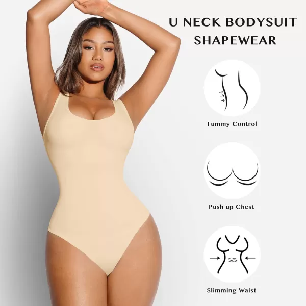 Bodysuit for Women Tummy Control Seamless Fashion Going Out Sleeveless Tank Tops Bodysuit