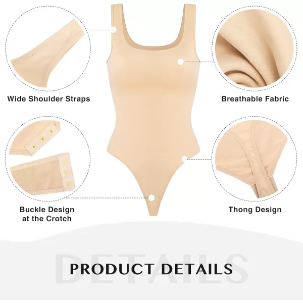 Bodysuit for Women Tummy Control Seamless Fashion Going Out Sleeveless Tank Tops Bodysuit
