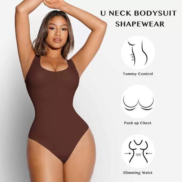 Bodysuit for Women Tummy Control Seamless Fashion Going Out Sleeveless Tank Tops Bodysuit