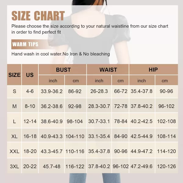 Bodysuit for Women Tummy Control Seamless Thong Body Shaper Tank Top Short Puff Sleeve Body Suit