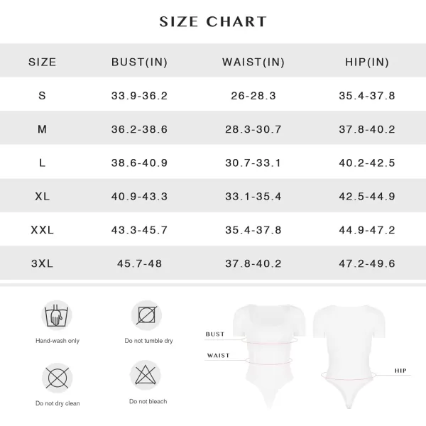 Bodysuit for Women Tummy Control Thong Body Shaper Tops Square Neck Body Suit Tshirt Slimming Going Out Bodysuits