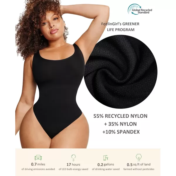 Bodysuits for Women Tummy Control Shapewear Seamless Scoop Neck Thong Bodysuit Sculpting Shaper Tank Top Jumpsuit