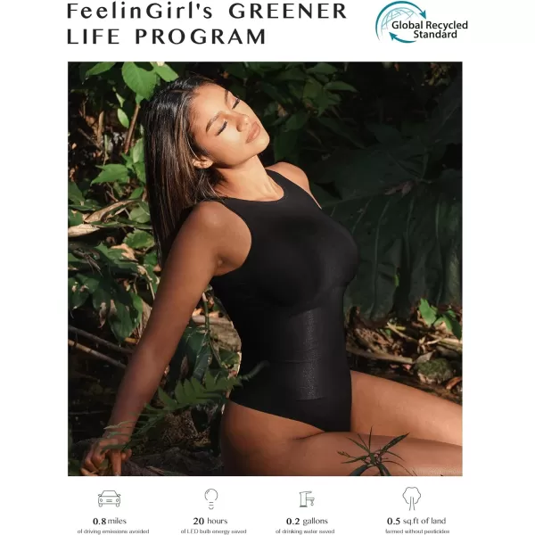 Bodysuits for Women Tummy Control Thong Seamless Leotard High Neck Racerback Tank Tops with Snap