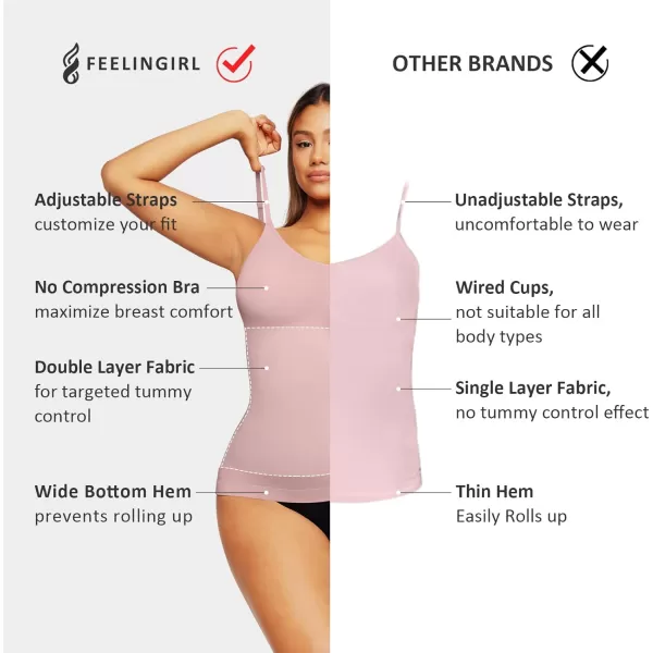 Camisole for Women Tummy Control Cami Shaper Seamless Compression Tank Top Shapewear for Women