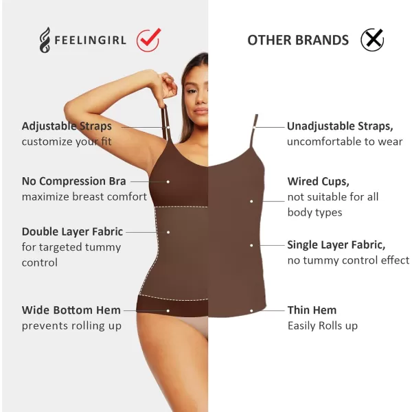 Camisole for Women Tummy Control Cami Shaper Seamless Compression Tank Top Shapewear for Women