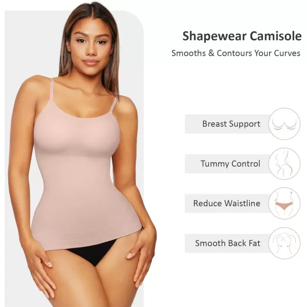Camisole for Women Tummy Control Cami Shaper Seamless Compression Tank Top Shapewear for Women