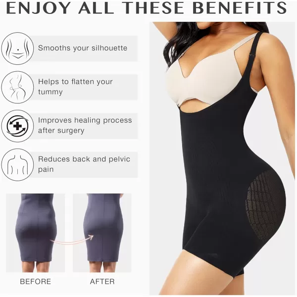 Fajas Colombianas Full Body Shaper for Women Tummy Control Butt Lifting Shapewear Post Surgery Compression Garment