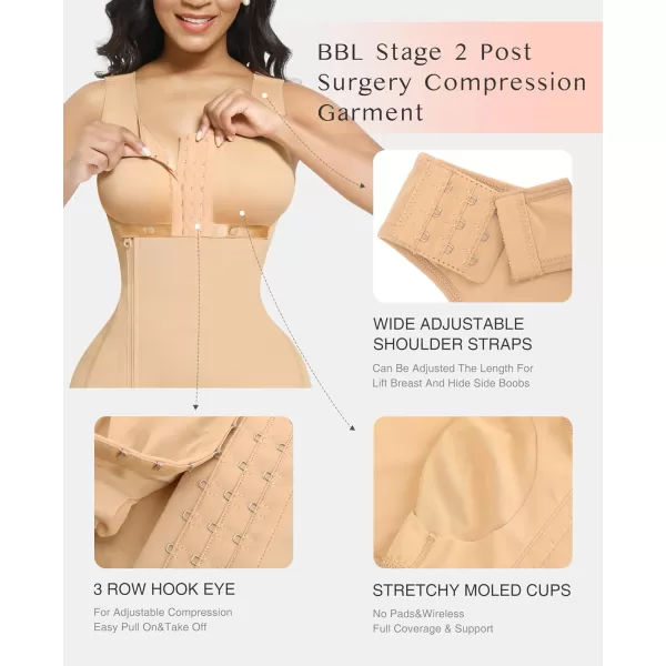 Fajas Colombianas Moldeadoras Shapewear BBL for Women Tummy Control Stage 2 Post Surgery Compression Garment