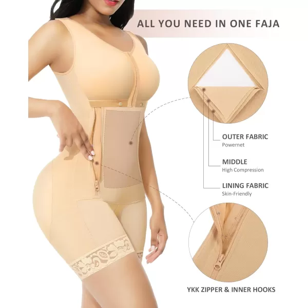 Fajas Colombianas Reductoras y Moldeadoras Shapewear for Women Tummy Control Postpartum Girdle Stage 2 BBL Faja