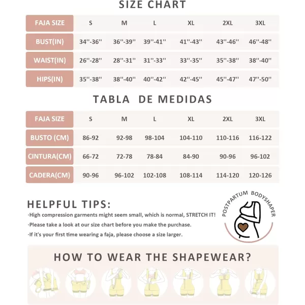 Fajas Colombianas Reductoras y Moldeadoras Shapewear for Women Tummy Control Postpartum Girdle Stage 2 BBL Faja