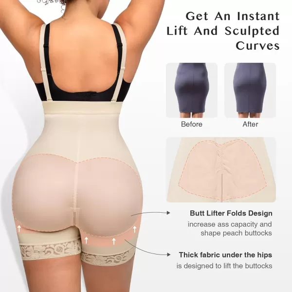 Fajas Colombianas Shapewear for Women Seamless Firm Triple Control Plus Size Tummy Control Butt Lifter