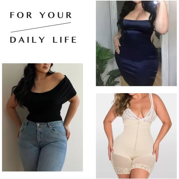 Fajas Colombianas Shapewear for Women Seamless Firm Triple Control Plus Size Tummy Control Butt Lifter