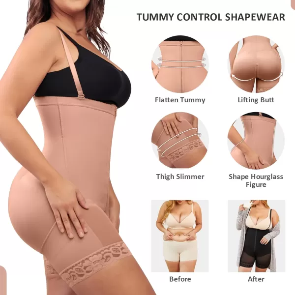 Fajas Colombianas Shapewear for Women Seamless Firm Triple Control Plus Size Tummy Control Butt Lifter