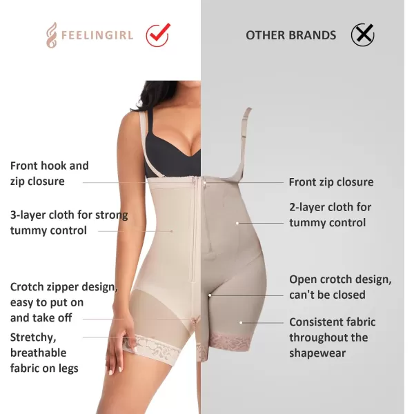 Fajas Colombianas Shapewear for Women Seamless Firm Triple Control Plus Size Tummy Control Butt Lifter