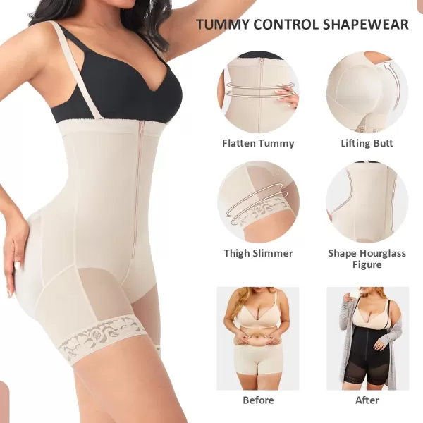 Fajas Colombianas Shapewear for Women Seamless Firm Triple Control Plus Size Tummy Control Butt Lifter