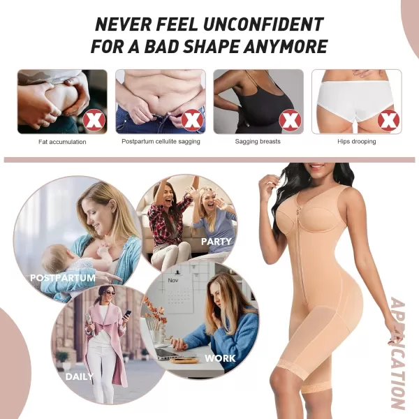 Fajas Colombianas Tummy Control Post Surgery Body Shaper Compression Butt Lifter Shapewear