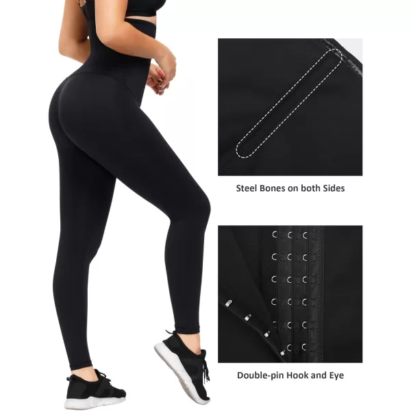 High Waisted Leggings Tummy Control for Women Corset Waist Trainer Thigh Slimming Compression Yoga Pants