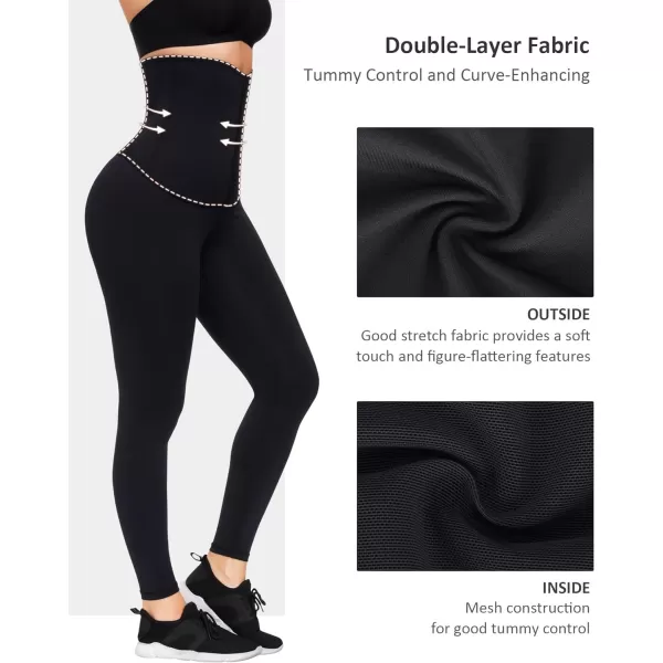 High Waisted Leggings Tummy Control for Women Corset Waist Trainer Thigh Slimming Compression Yoga Pants