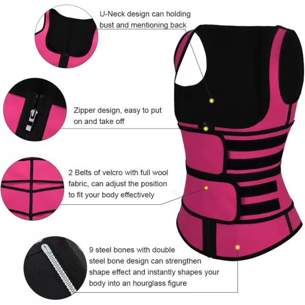 Latex Waist Trainers Vest for Women Plus Size Waist Cincher Corset Fajas Triple Belts 3 Hooks 9 Steel Bones