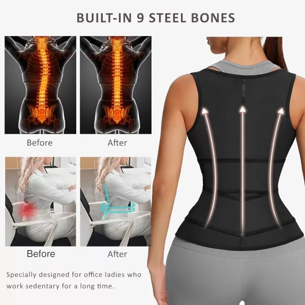 Latex Waist Trainers Vest for Women Plus Size Waist Cincher Corset Fajas Triple Belts 3 Hooks 9 Steel Bones