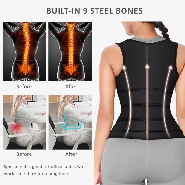 Latex Waist Trainers Vest for Women Plus Size Waist Cincher Corset Fajas Triple Belts 3 Hooks 9 Steel Bones
