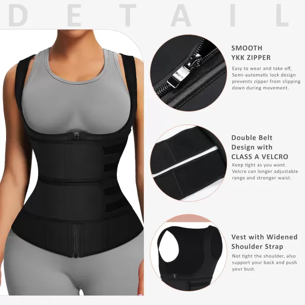 Latex Waist Trainers Vest for Women Plus Size Waist Cincher Corset Fajas Triple Belts 3 Hooks 9 Steel Bones