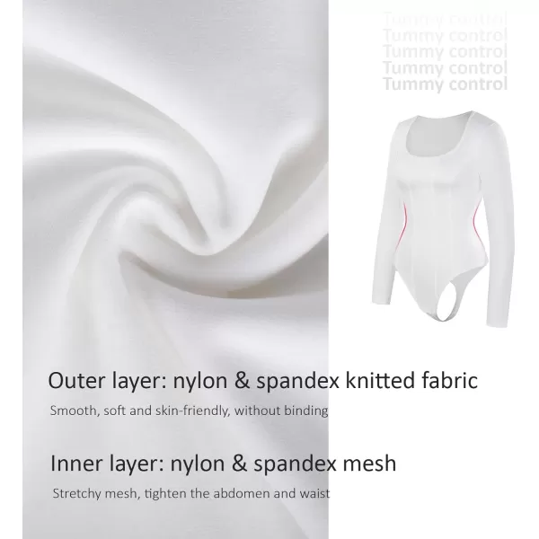 Long Sleeve Bodysuit for Women Tummy Control Thong Tops Square Neck Body Suit Short Sleeve Going Out Bodysuits