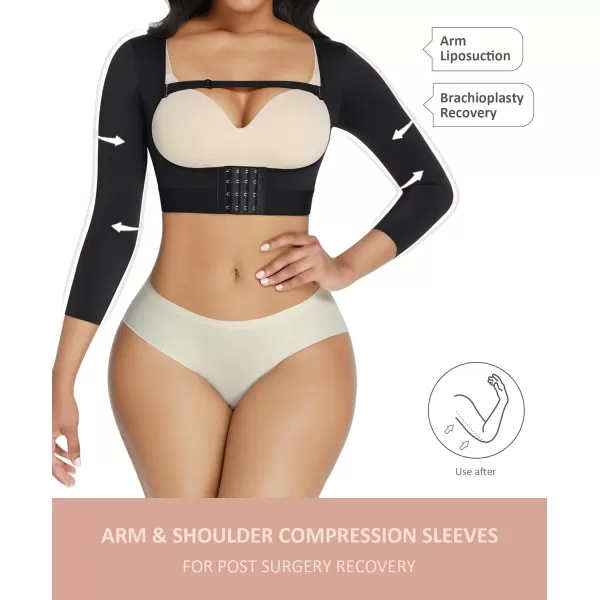 Post Surgery Arm Compression Sleeves Upper Arm Shaper Lipo Garment Posture Corrector Shapewear Tops