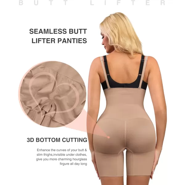 Seamless Shapewear for Women Tummy Control Body Shaper Plus Size Faja Shorts Butt lifter Panties Thigh Slimmer