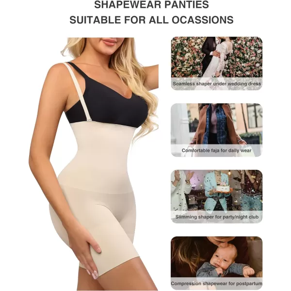 Seamless Shapewear for Women Tummy Control Body Shaper Plus Size Faja Shorts Butt lifter Panties Thigh Slimmer