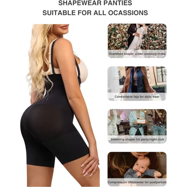 Seamless Shapewear for Women Tummy Control Body Shaper Plus Size Faja Shorts Butt lifter Panties Thigh Slimmer