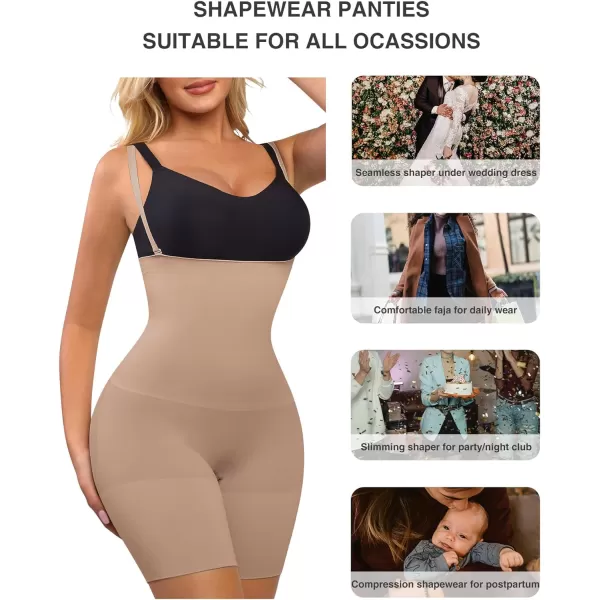 Seamless Shapewear for Women Tummy Control Body Shaper Plus Size Faja Shorts Butt lifter Panties Thigh Slimmer