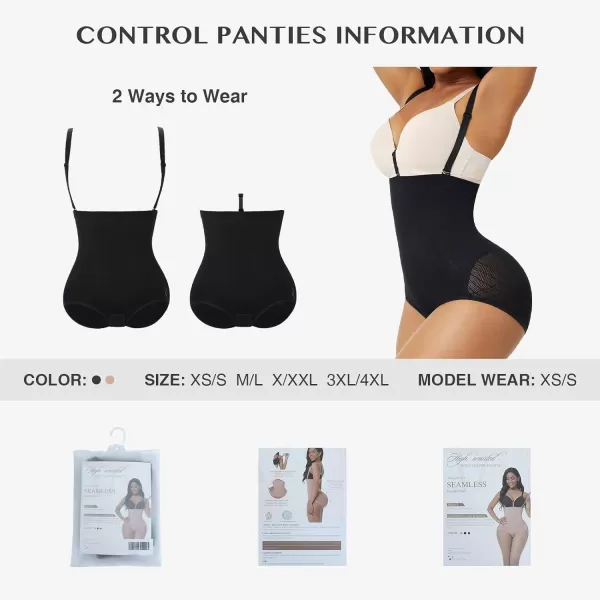 Seamless Shapewear for Women Tummy Control Fajas Colombianas Compression Body Shaper Butt Lifter with Straps