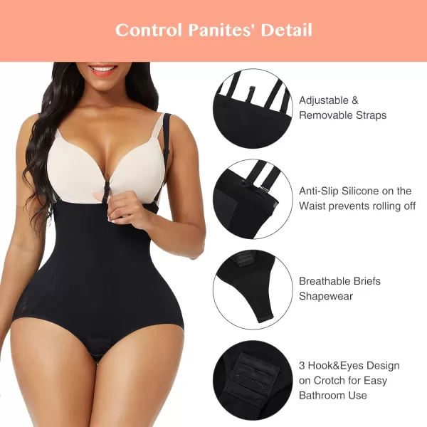 Seamless Shapewear for Women Tummy Control Fajas Colombianas Compression Body Shaper Butt Lifter with Straps