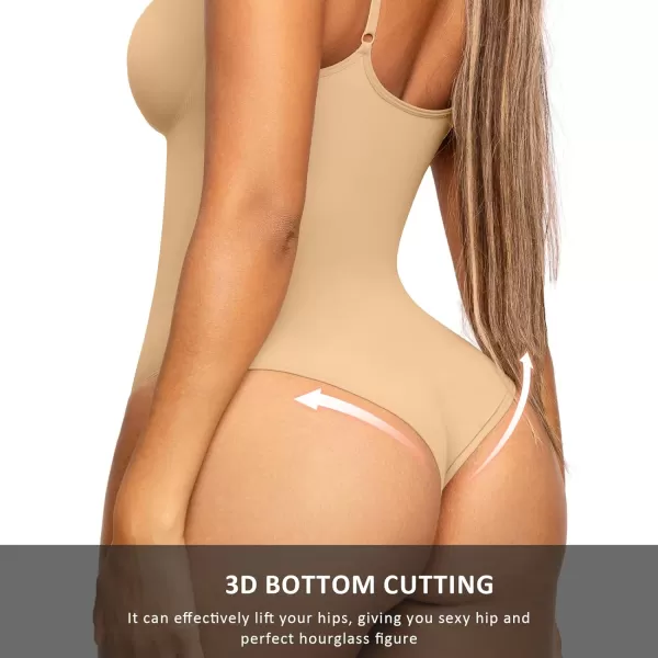 Shapewear Bodysuit Sculpting Body Shaper for Women Tummy Control Seamless Plus Size Butt Lifting Shaper