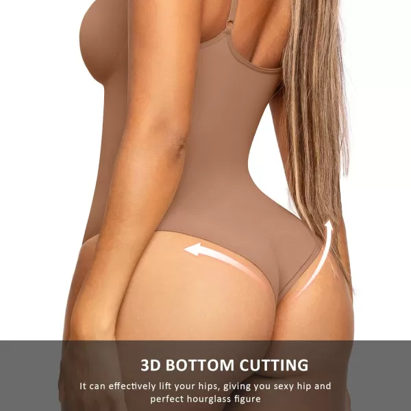 Shapewear Bodysuit Sculpting Body Shaper for Women Tummy Control Seamless Plus Size Butt Lifting Shaper